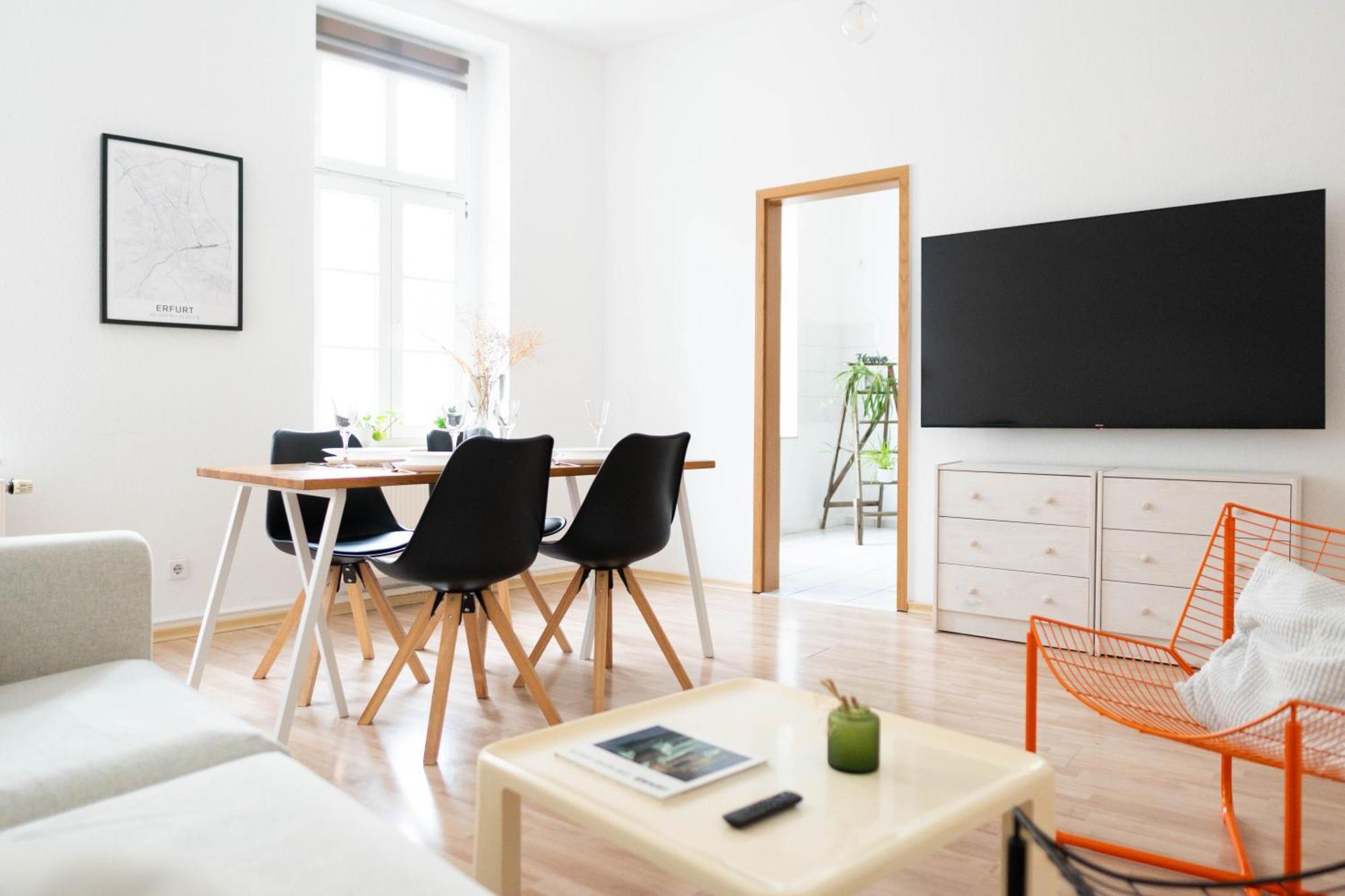Grosse 3 Zimmer Wohnung Mit Netflix In Zentraler Lage Erfurt Exteriör bild
