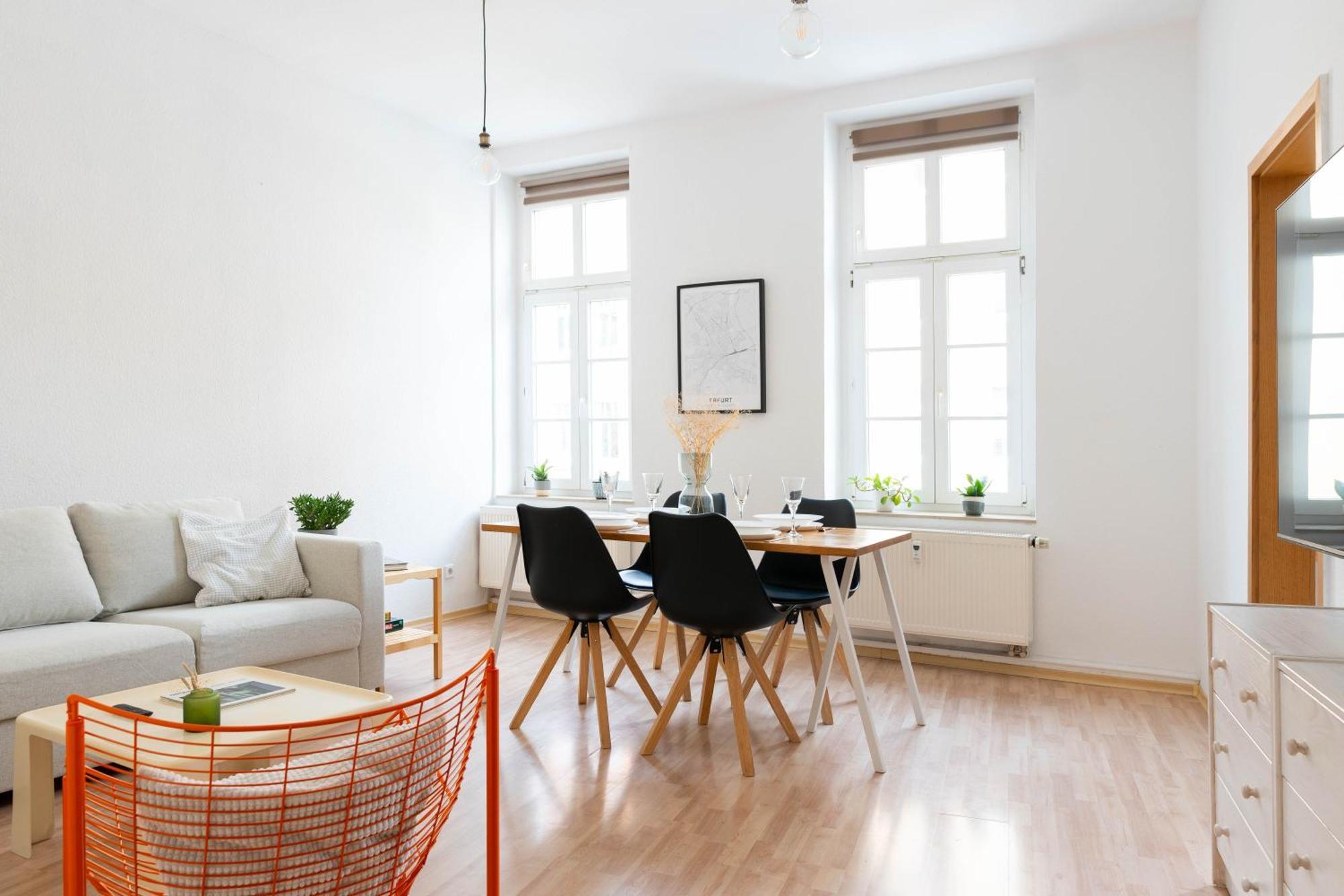 Grosse 3 Zimmer Wohnung Mit Netflix In Zentraler Lage Erfurt Exteriör bild